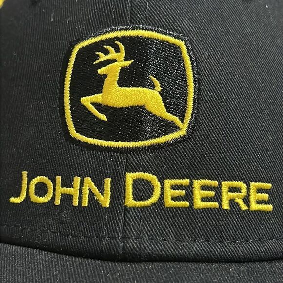 🔥🔥 JOHN DEERE Snapback Hat “NEW” - Black/Yellow 🔥🔥 - Picture 8 of 8